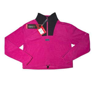 Helly Hansen NWT Womens Cropped Polartec Daybreaker Fleece Pink S “PARK CITY”